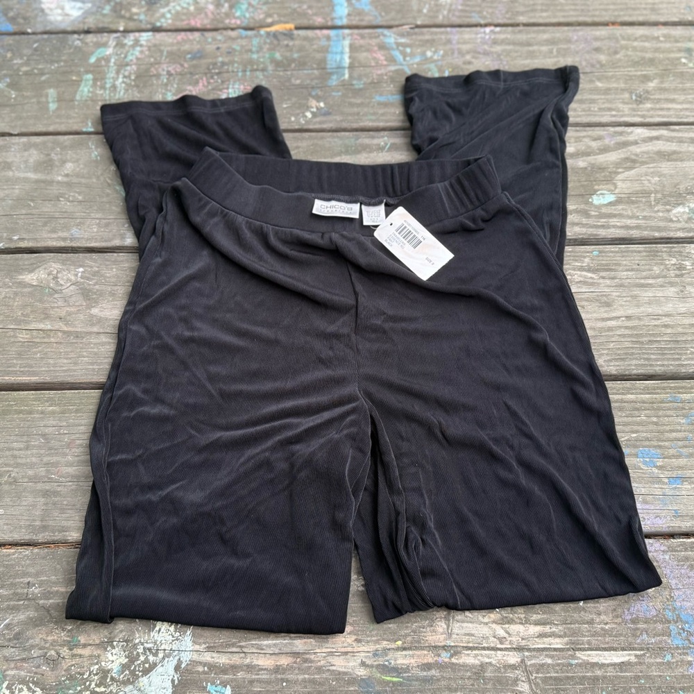 Chico's Travelers Essence Regular Black Pants NWT